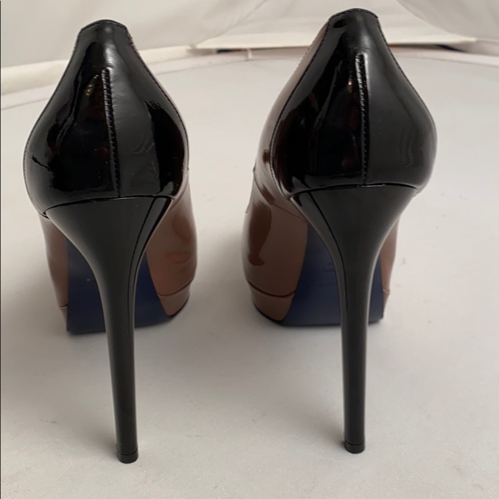 Ruthie Davis brown black two-tone platform stiletto heels 39 - Picture 11 of 15